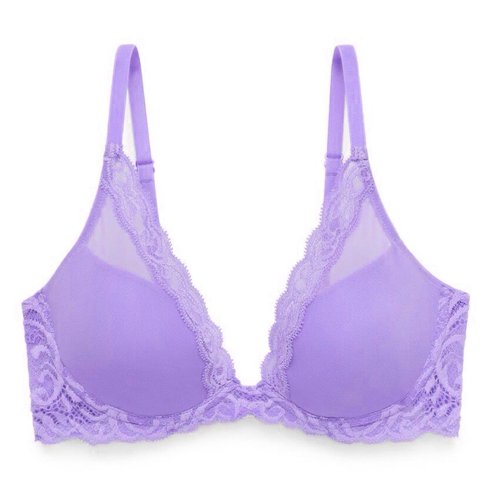 NATORI Feathers Plunge T-Shirt Basics Bra - Picture 2 of 14